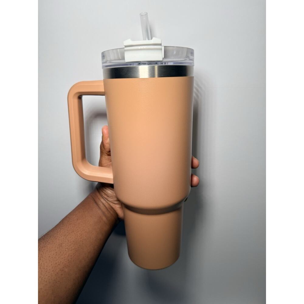 Stanley X Starbucks Philippines CAMEL TAN BROWN 40oz OG Quencher Tumbler NEW HTF - Picture 4 of 6